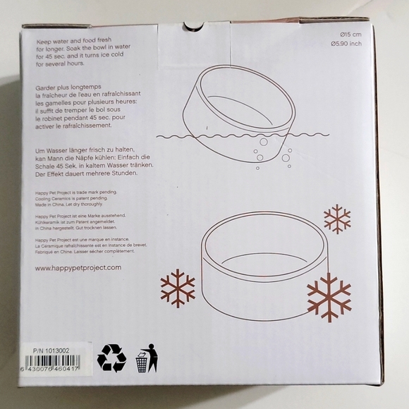 Magisso Feeding Bowl Cooling Ceramic Dog Bowl - Picture 4 of 4